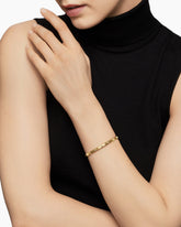 Modern Renaissance® Bangle Bracelet in 18K Yellow Gold with Diamonds, 4.5mm